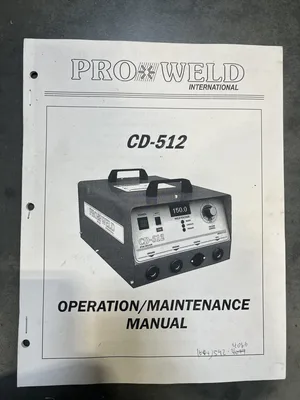 Proweld CD 512 Stud Welder