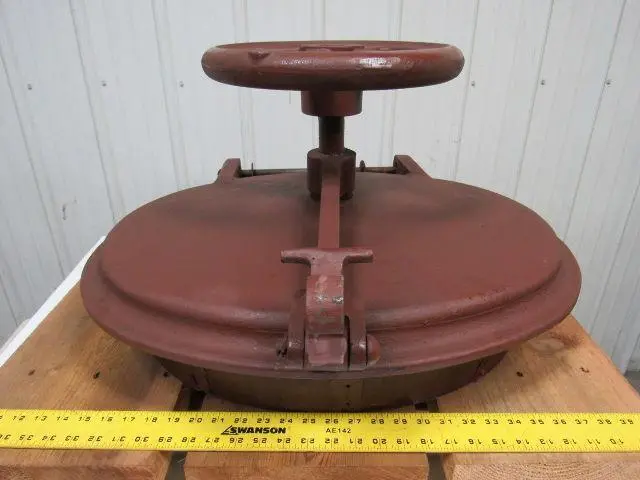18"x24" New Cast Iron Round Ship Style Bulkhead Access Door/Hatch