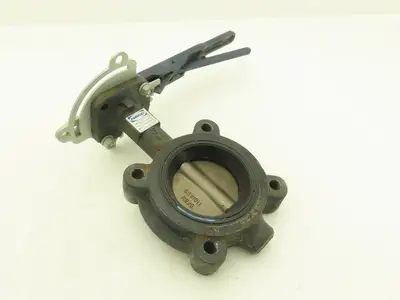 Nibco LD3022 3" Lug Butterfly Valve DN80 CF8M Stainless Disc 250psi w/Handle