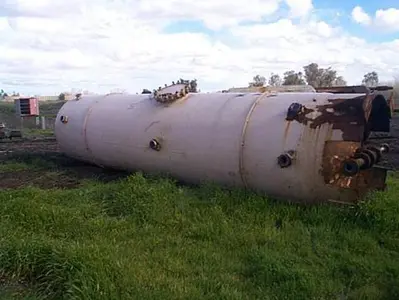 Tank, 3,000 Gallon, Glass Lined, 5' X 20', DT/DB, #C697650