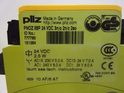 USED PILZ PNOZX8P24VDC3N/O2N/C2SO
