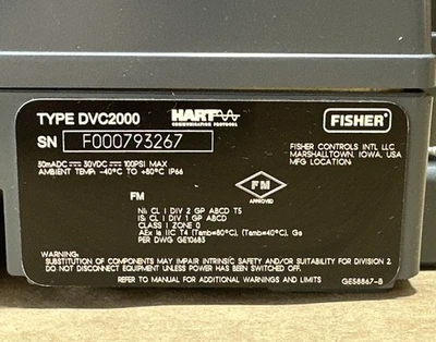 USED Fisher DVC2000