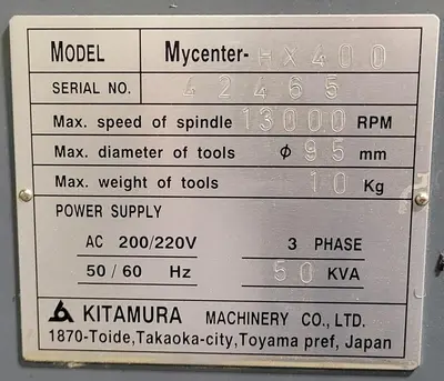 USED KITAMURA HX-400