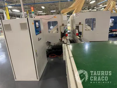 Used 2019 E-CHAIN ECT-48S ANGULAR DOUBLE END-TENONER LINE Woodworking Tenoners Ontario CA | Taurus Craco Machinery Inc #1314188