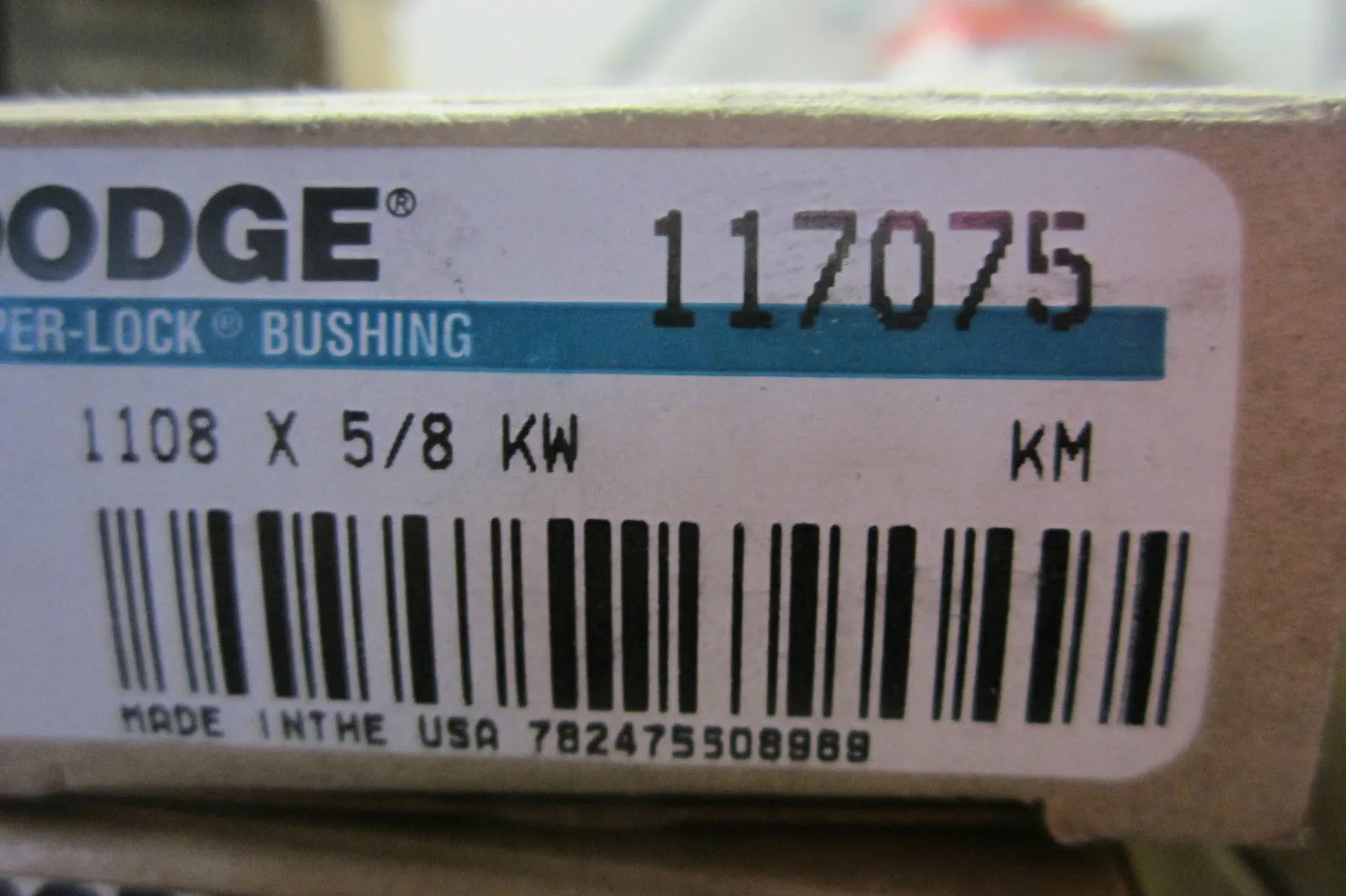4 NEW DODGE 117075 TAPER LOCK BUSHING