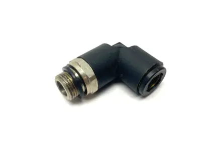 New | in-Stock PARKER PNEUMATIC PUSH-IN SWIVEL ELBOW FITTING 3/8" BSPP 12MM TUBE Hoses | Maverick Industrial Sales #1114107