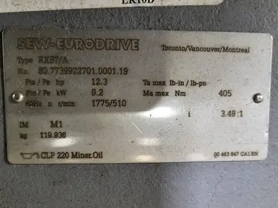 USED SEW-EURODRIVE RX87 DRN132L4/RI
