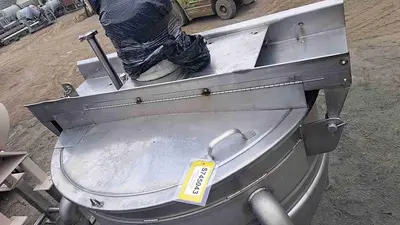 Kettle, 200 Gallon, S/St, Jkt, Agit, Hamilton #S745043