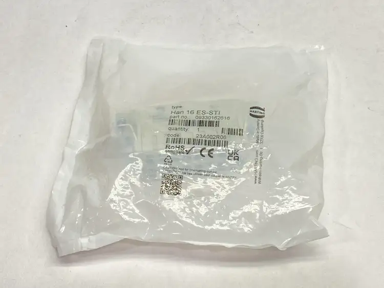New | in-Stock HARTING Heavy-Duty Power Connector Male Size 16B Han 16 ES-STI Electrical Fittings Michigan US | Maverick Industrial Sales #1473754
