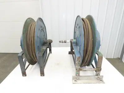 Hannay Reels 716-23-24 C Retractable Industrial Air Hose Reel 1/2" Lot Of 2