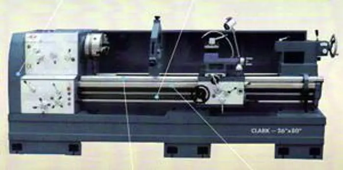 *New* Clark 26″ x 80″ Precision Gap-bed Lathe w/ DRO