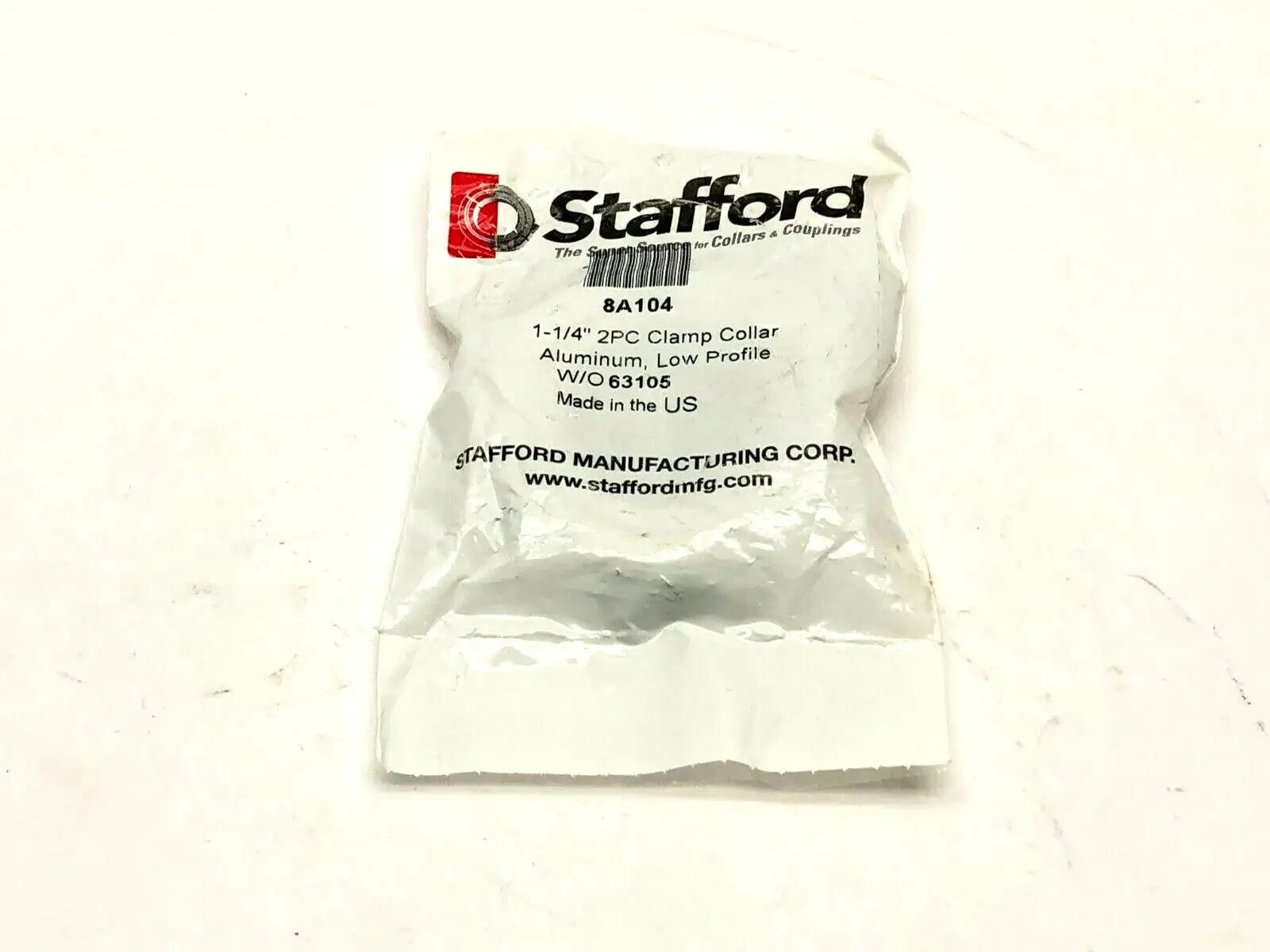 8A104 | Stafford  Two-Piece Clamp-Type Shaft Collar - New