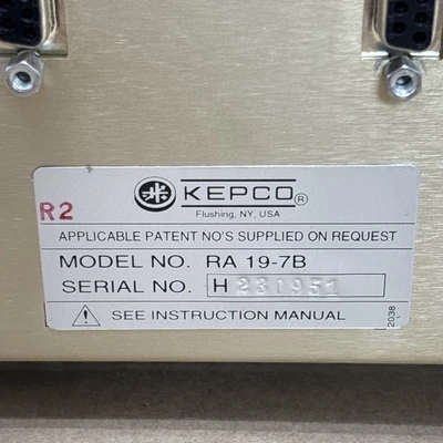 NEW Kepco RA 19-7B