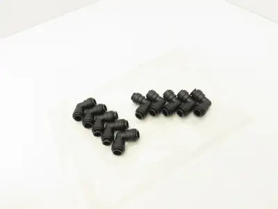 John Guest 23806 12mm Elbow Connector Push Type Self Locking Water Lot of 10