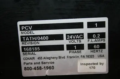 NEW CONAIR PCV