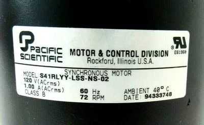 NEW PACIFIC SCIENTIFIC S41-RLYYLSS-NS-02 SYNCHRONOUS MOTOR S41RLYYLSSNS02