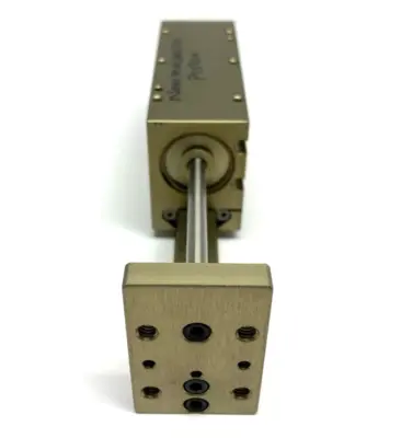 USED DESTACO ROBOHAND MINIATURE DUAL-V ROLLER BEARING SLIDE