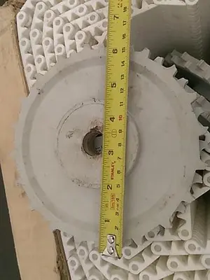 8" White Modular Conveyor Belting