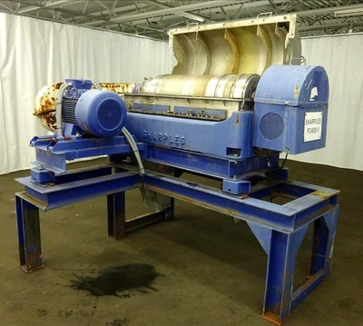 (2) Sharples P3400 Super-D-Canter centrifuges, 316SS.