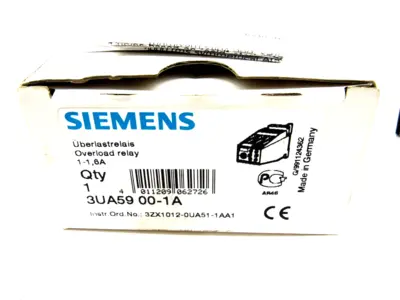 NEW SIEMENS 3UA5900-1A SOLID STATE OVERLOAD RELAY 3UA59001A