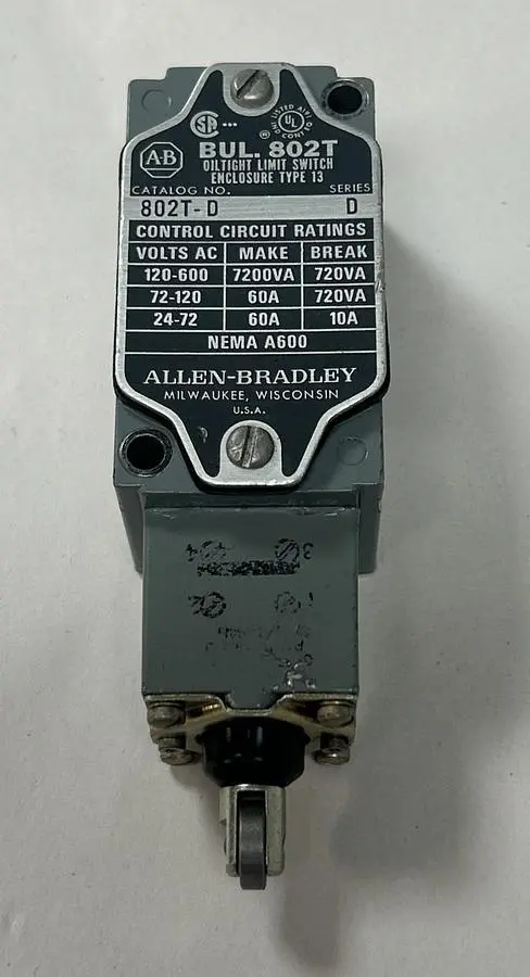Used ALLEN BRADLEY 802T-D Relays & Switches Ohio US | Surplus Asset Holdings #1553687