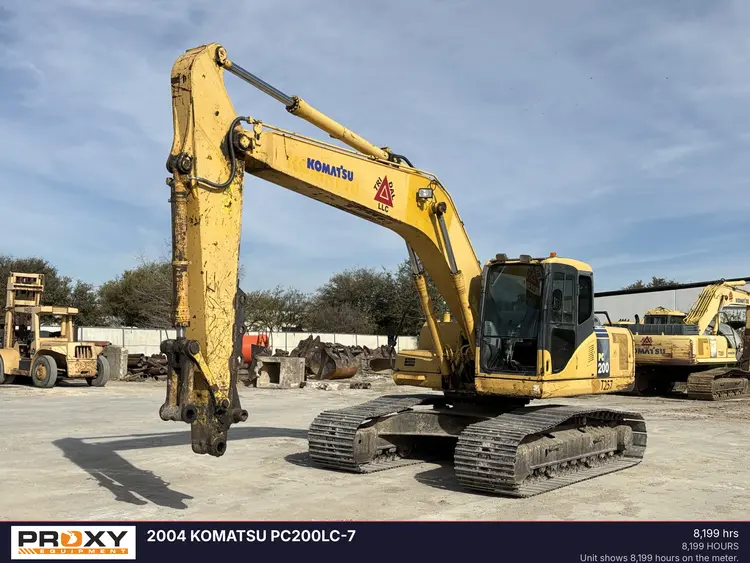 Used 2004 KOMATSU PC200LC-7 Excavators Texas US | Proxy Equipment #1383058