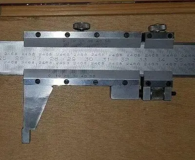 Mitutoyo 76'' Precision Manual Vernier Caliper & Wooden Case
