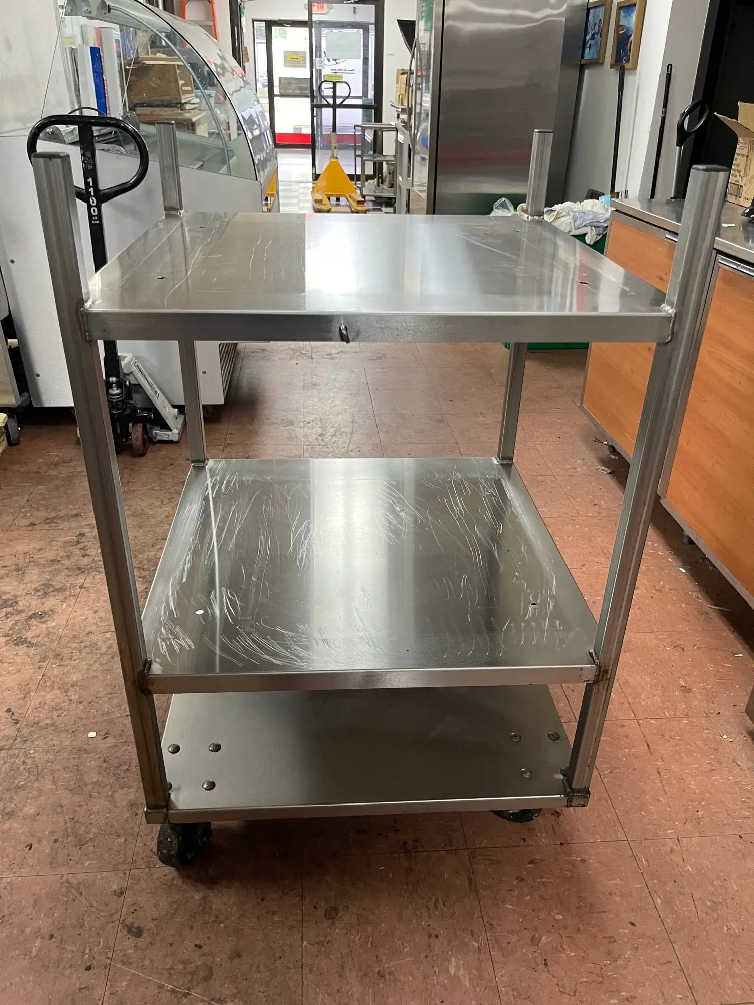 Used Falcon Restaurant Supply Used Stainless Commercial Double Oven Equipment Stand with Caster Wheels Restaurant Equipment (Miscellaneous) Illinois US | Falcon Restaurant Supply #1376062