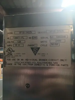 USED VULCAN HART VP18‑1M3ZN