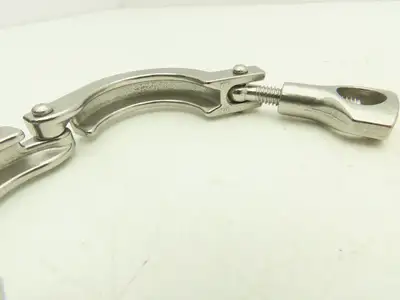 1-1.5 Steel Bolted Sanitary Clamp 304SS 1" to 1-1/2" Pipe Lot of 14