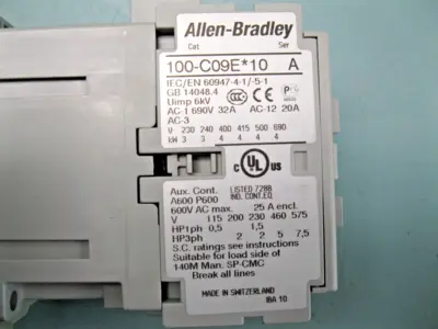 USED Allen-Bradley 100-C09E*10