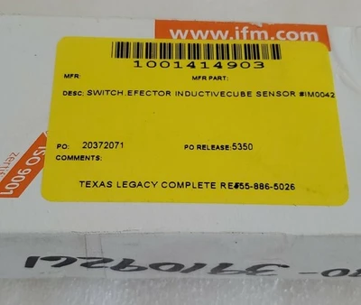 NEW IFM Electronic IMC2035-ARKA/LS-300BL