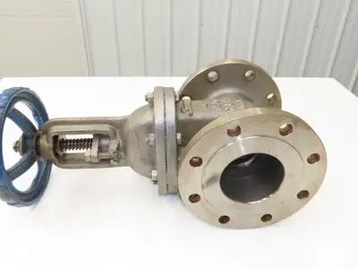 Sharpe 35116 4" Gate Valve ANSI Class 150 275psi @ 100° F CF8M SS Rising Stem