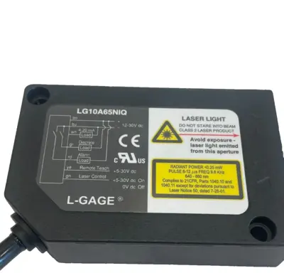 NEW BANNER ENGINEERING LG10A65NIQ LASER SENSOR