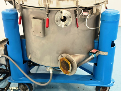 Tolhurst 30 x 18 perforate basket centrifuge, 316SS.