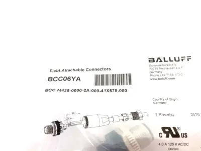 New | in-Stock Balluff Field Attachable Connector BCC M435-0000-2A-000-41X575-000 Electrical Fittings Michigan US | Maverick Industrial Sales #1502318
