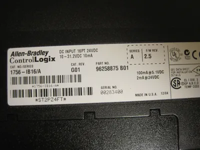 USED ALLEN BRADLEY 1756-IB16 MODULE SER.A 1756IB16