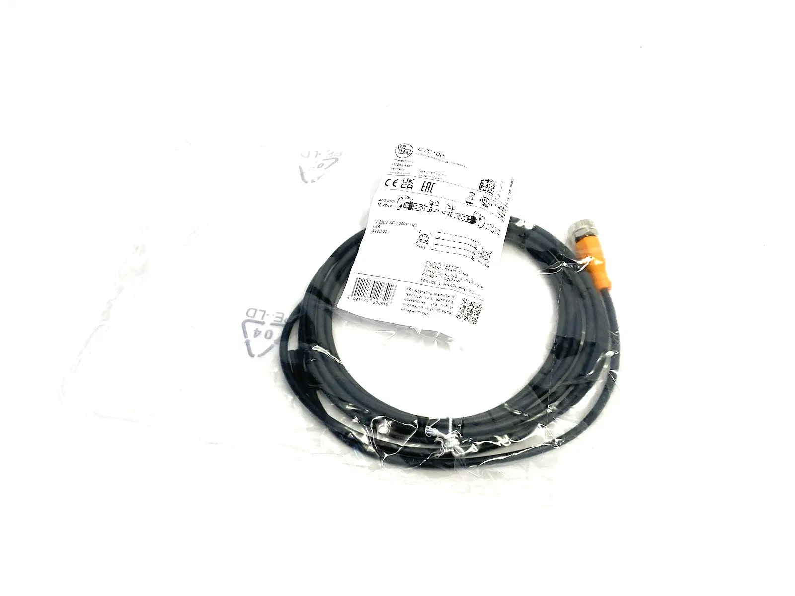 NEW IFM A-CODED DBL-ENDED CONNECTION CABLE VDOGH040MSS0003H04STGH040MSS