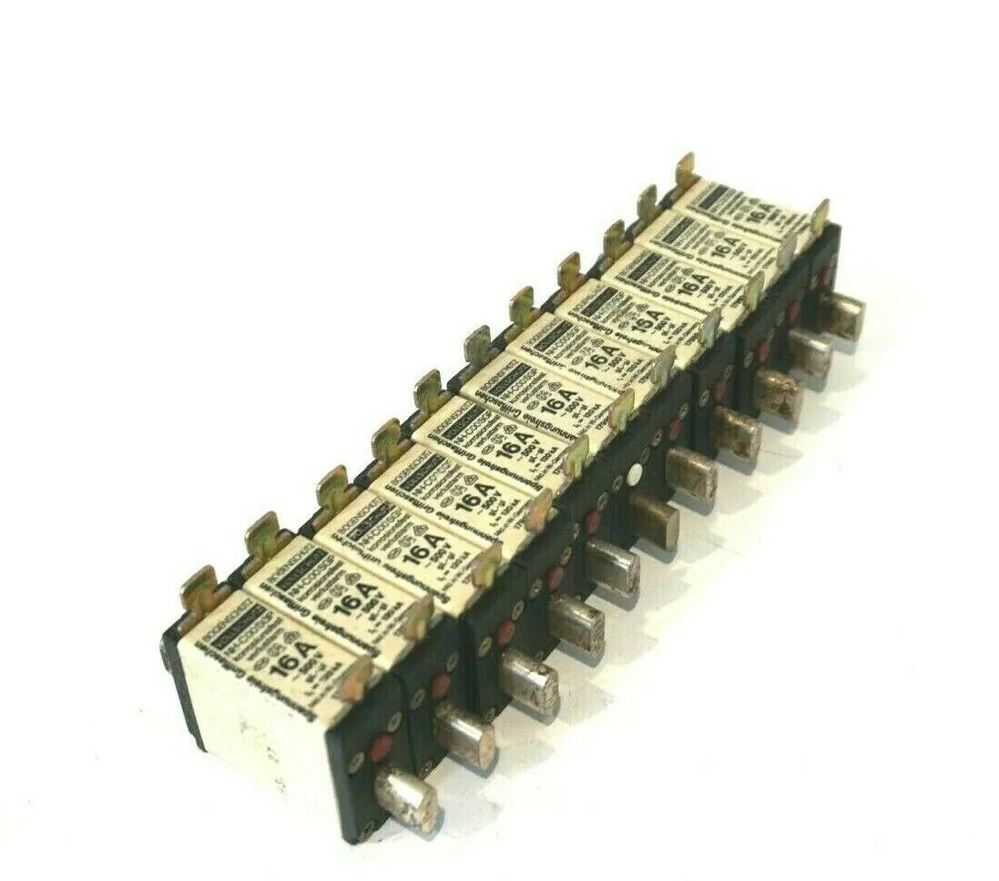 11 USED BOGENSCHUTZ NH-COOSGP FUSES 17999 16A 500V NHCOOSGP