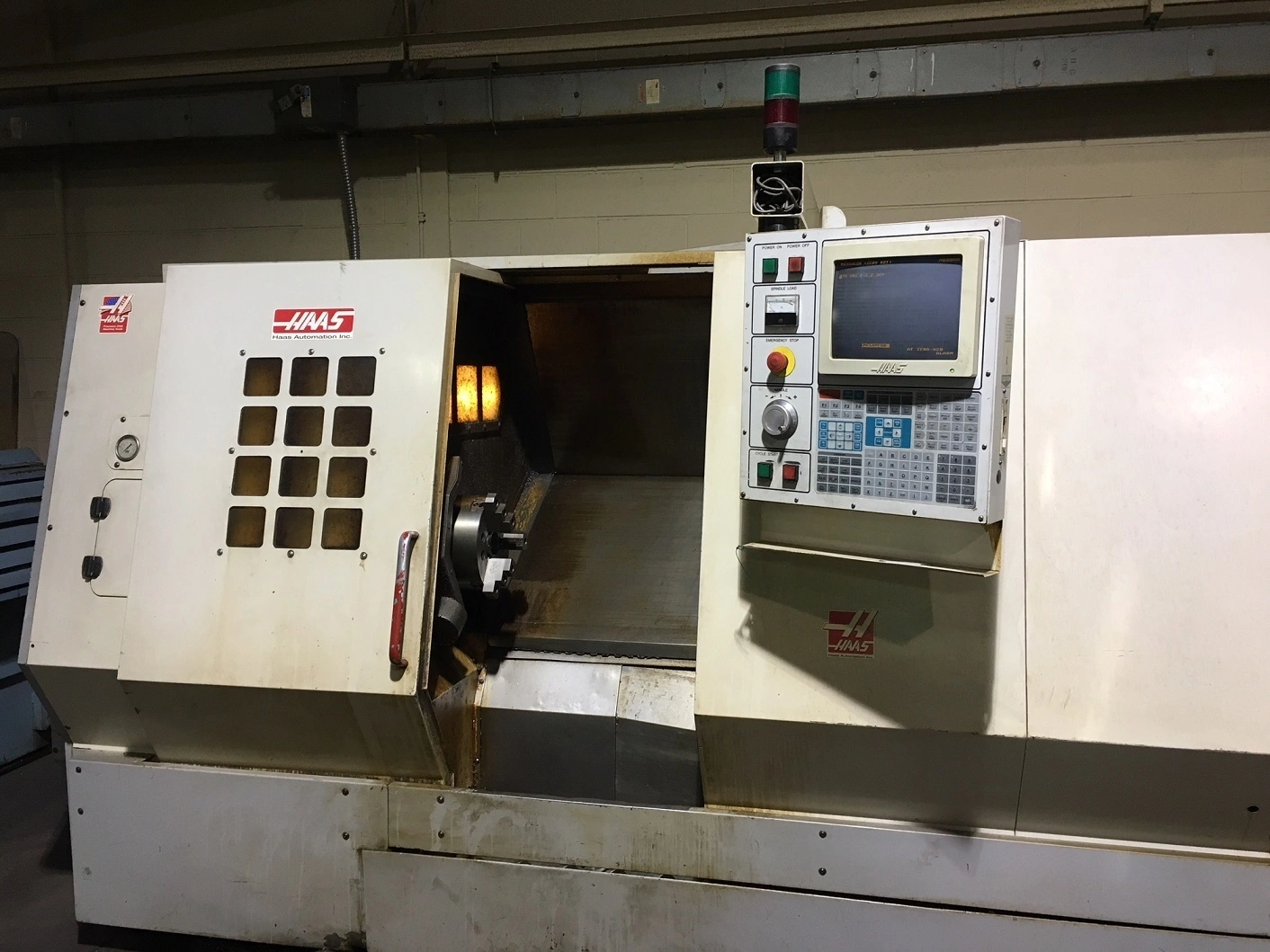 USED HAAS HL-4 2 AXIS CNC LATHE