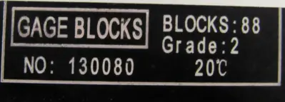 USED STARRETT 130080 GAGE BLOCKS 1.001-100MM 86 PIECE (SEE DISCRIPTION)