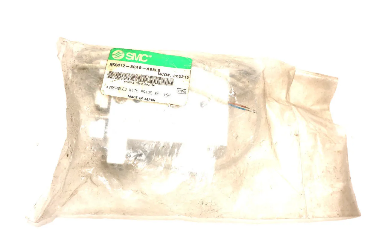 NEW SMC MXS12-30AS-A93LS SLIDE TABLE MXS1230ASA93LS