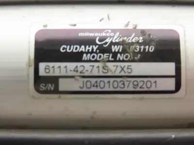 New | in-Stock MILWAUKEE CYLINDER _UNKNOWN_ Pneumatic Cylinders | Arrow Industrial #632782