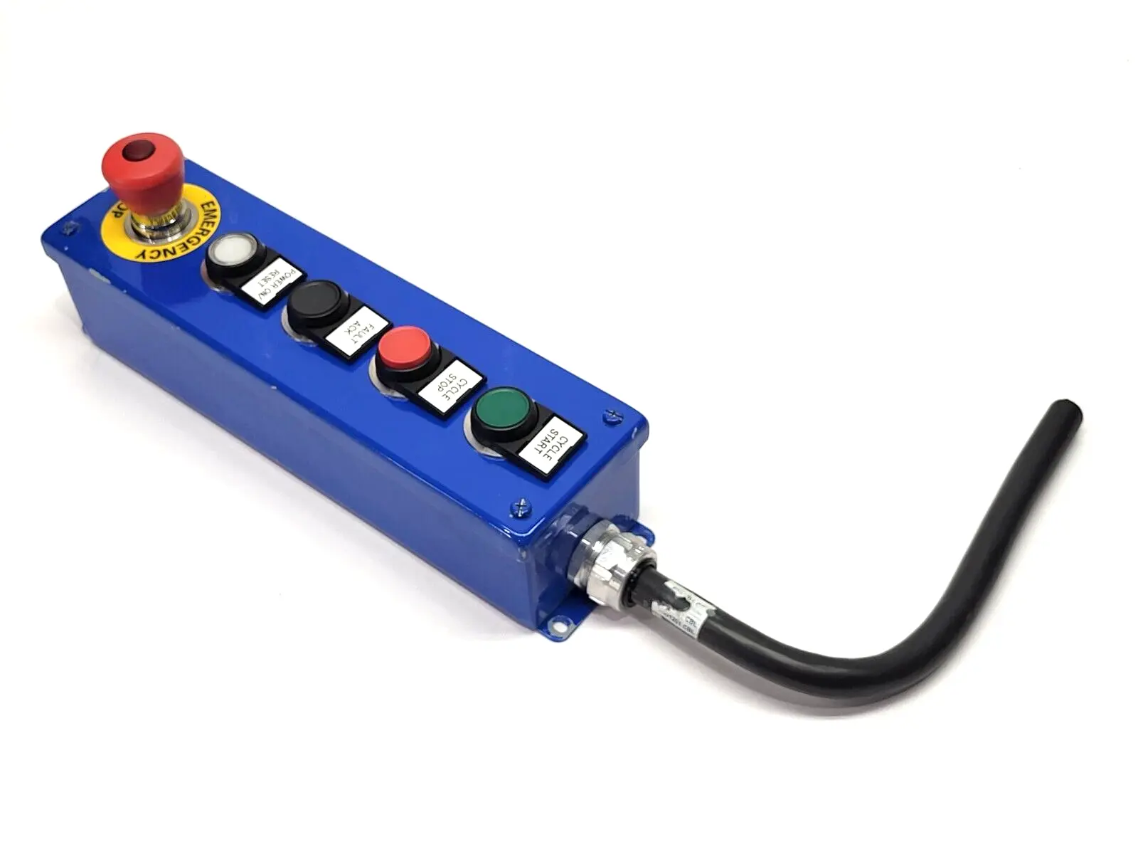Control Box w/ Push Pull E-Stop 4 Buttons - Used