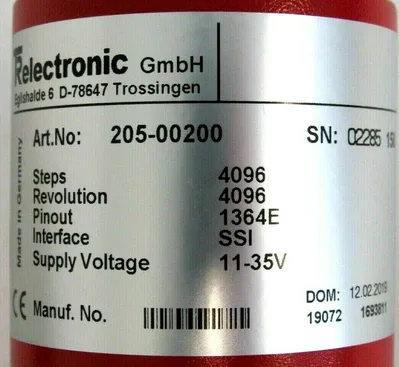 NEW TR ELECTRONIC 205-00200 ENCODER 20500200 D-78647