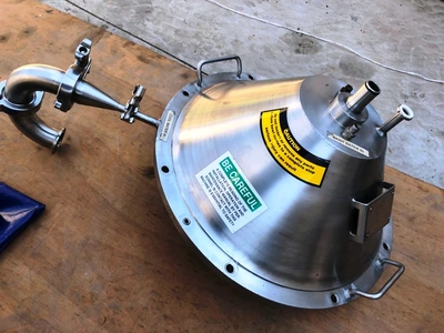 Westfalia SC 6-06-576 hydro-hermetic clarifier, 316SS.