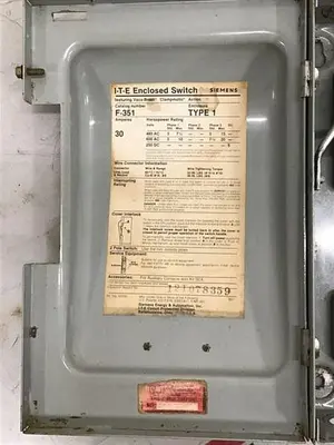 USED SIEMENS F351