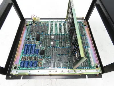 Yaskawa JANCD-MB21 PLC Mother Circuit Board Chassis Unit w/Card Board JANCD-MM20
