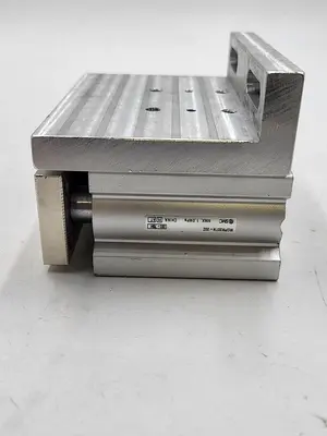 Used SMC SMC MGPM20TN-20Z GUIDED CYLINDER & SCREW DOWN ALUMINUM MOUNTING PLATE Pneumatic Cylinders | ND Industrial Surplus #1216902