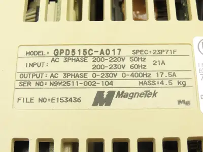 Used MAGNETEK _UNKNOWN_ Variable Speed Drives Indiana US | Arrow Industrial #1364874